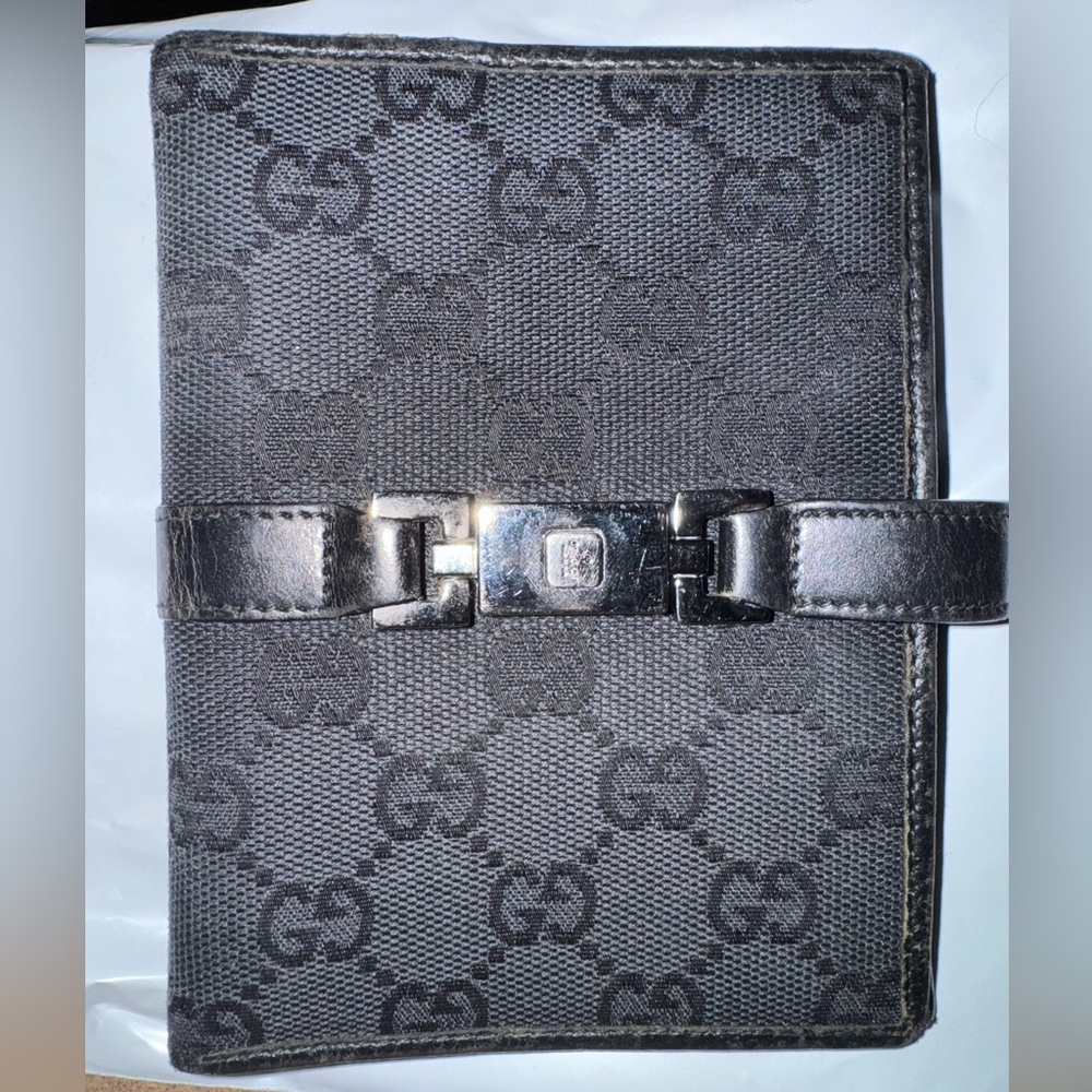 Authentic Gucci Jackie Agenda with Silver Hardware